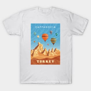 Turkey, Cappadocia - Retro travel minimalistic poster T-Shirt